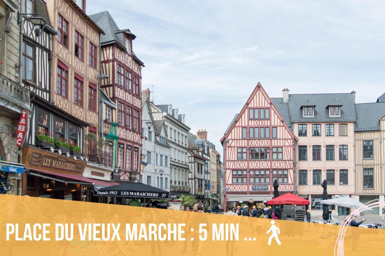 Le Flaubert, Appartement Et Parking En Centre Ville Rouen Zewnętrze zdjęcie
